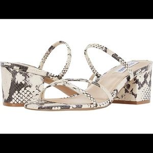 Steve Madden Impression Block Heel Snakeskin Sandal